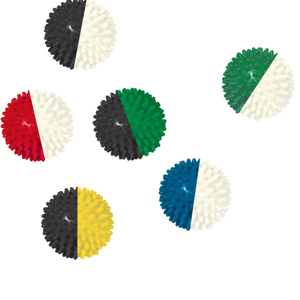 Igelball in verschiedenen Farben und Größen