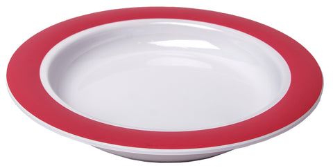 Teller "901", 26 cm, rot-weiß