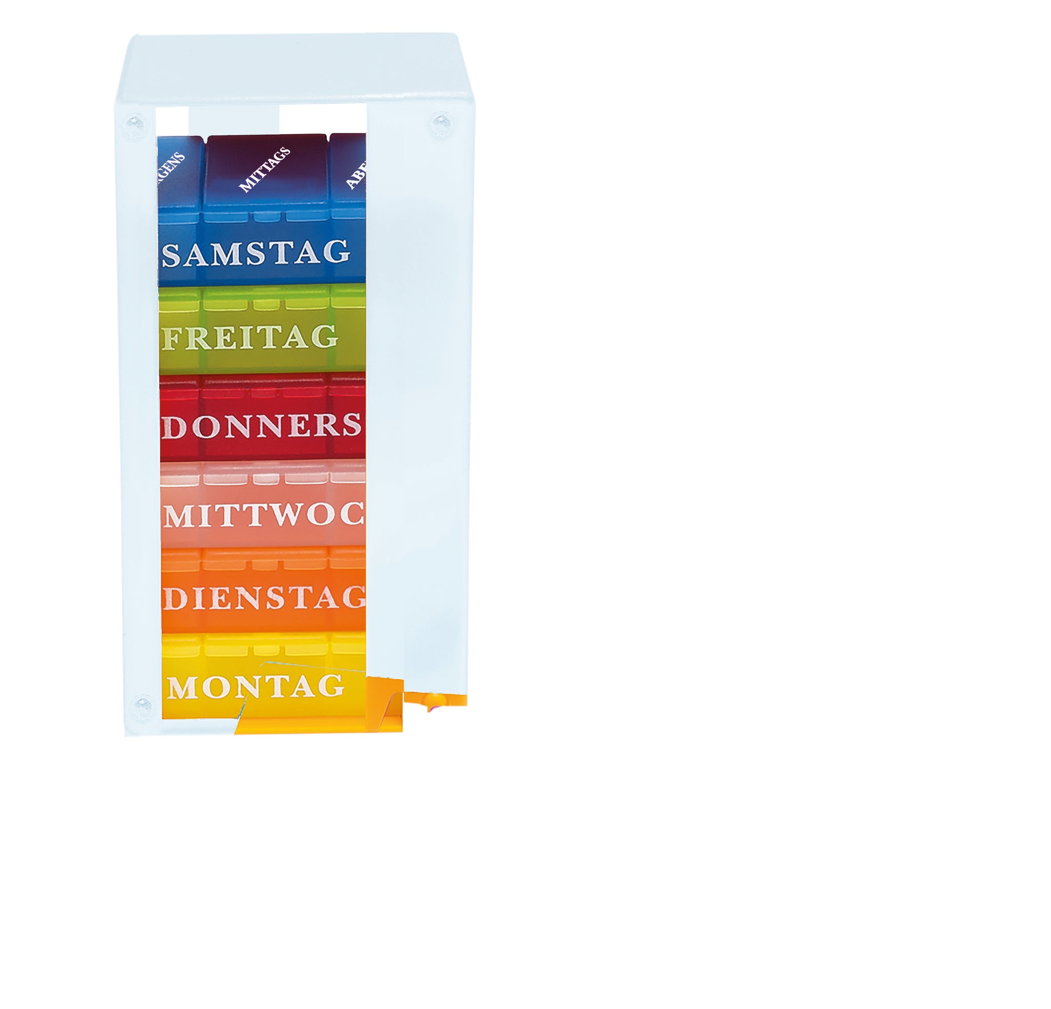 Wochen-Medikamentendispenser 7x3 - verschiedene Farben